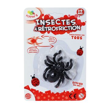 FLYPOP'S - Insecte - Blagues - 035015LIN1 - Couleur Aléatoire - Plastique - Rétro-Friction - Anniversaire - Farce et Attrape - 6 cm x 6 cm - À Partir de 3 ans 2