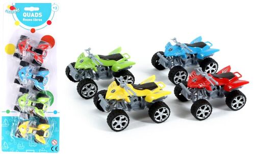 Buy wholesale FLYPOP'S - Mini Quad - Mini Vehicle - 028990LIN -  Multicolored - Plastic - Free Wheel Vehicle - Miniature - Automobile -  Children's Toy - 7 cm x 4 cm - From 3 years