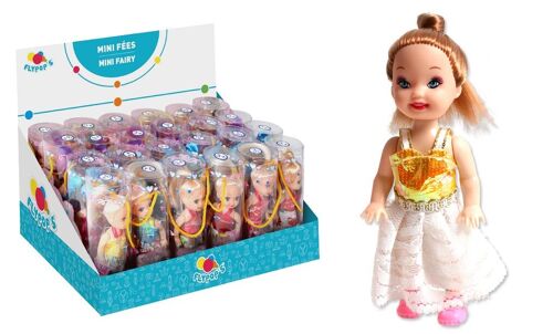 FLYPOP'S - Mini Poupées - Jouet Pour Enfant - 010007A - Multicolore - Plastique - Mannequin - Doll - Mannequin - Mini Miss - 10 cm x 4,5 cm - À Partir de 3 ans
