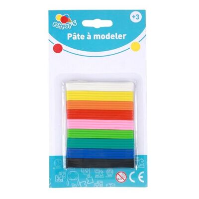 FLYPOP'S - Pack de 9 Bâtons de Pâte À Modeler - Loisir Créatif - 030661 - Multicolore - Jouet Enfant - Modelage - Créativité - Activités Manuelles - Accessoires - À Partir de 2 ans