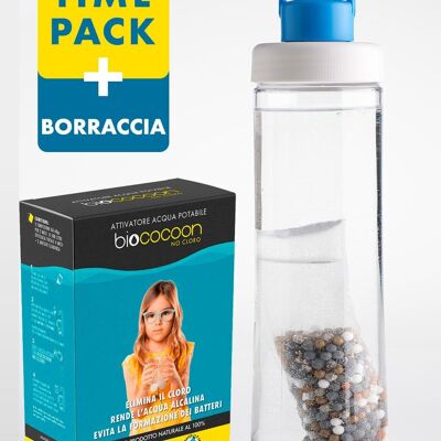 No Cloro Free Time Pack - Depuratore Acqua e Borraccia