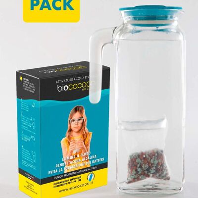 Pack inicial sin cloro - Purificador de agua y jarra