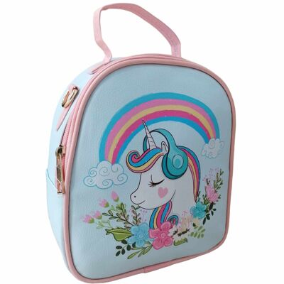 [ 12438-30 ] Simpatico zaino/borsa a tracolla con unicorno per ragazze