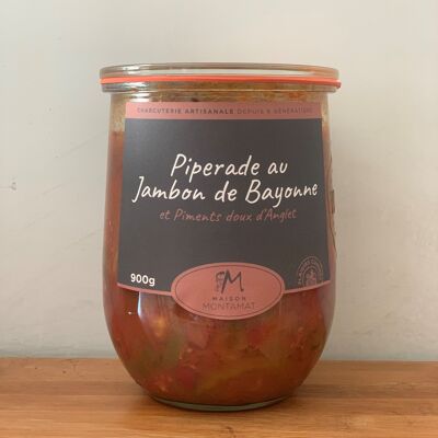 Piperade con prosciutto di Bayonne e peperoni dolci di Anglet