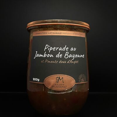 Piperrada con jamón de Bayona y pimientos dulces de Anglet