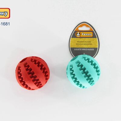 Pelota De Caucho Para Perros Limpieza Dientes