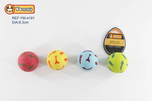 Juguete Para Mascotas Pelota Estampado Colores (4 Colores)