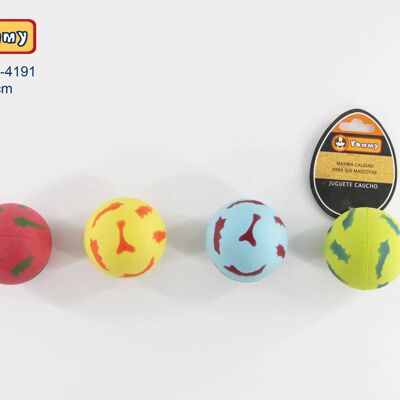 Juguete Para Mascotas Pelota Estampado Colores (4 Colores)