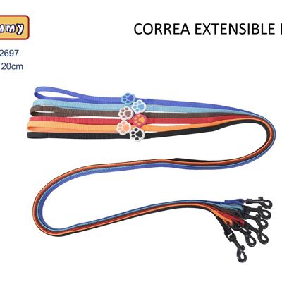 Correa Extensible Huella Para Mascota