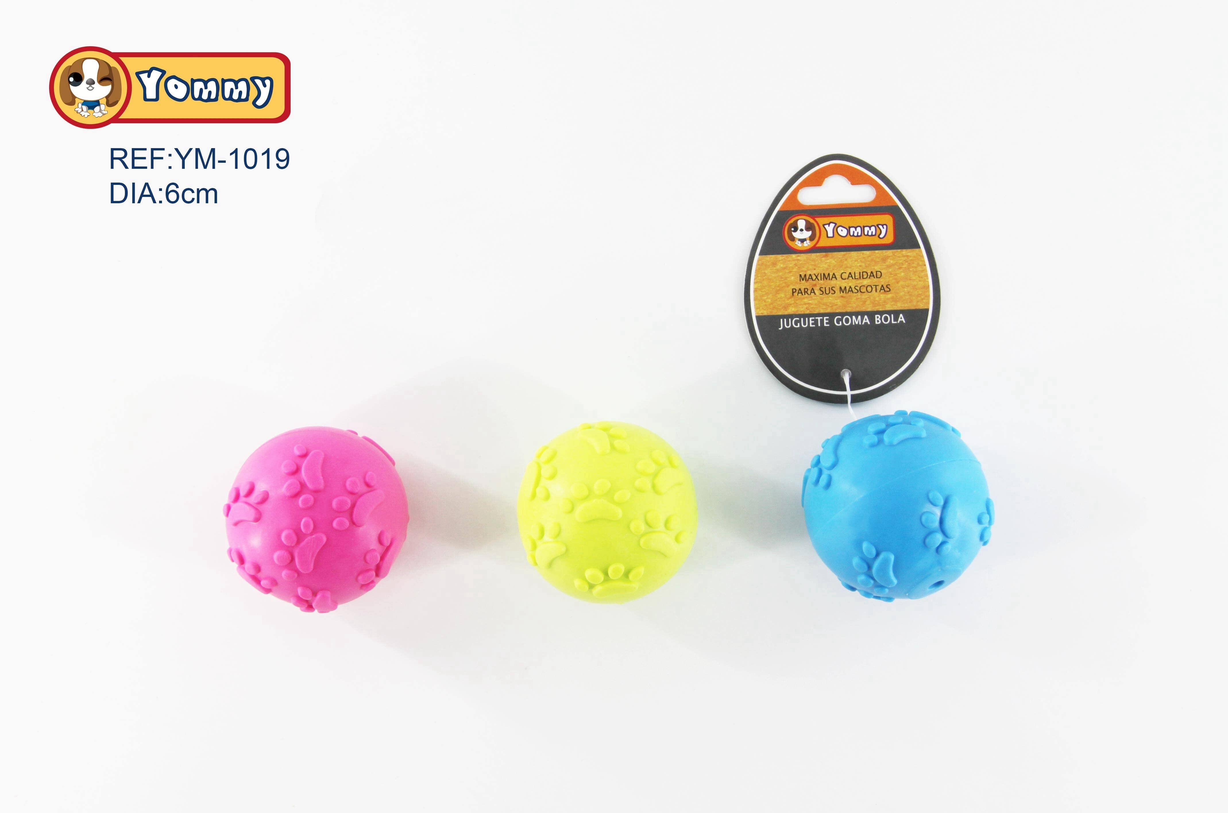 Pelota De Juguete Caucho Con Relieve De Huellas