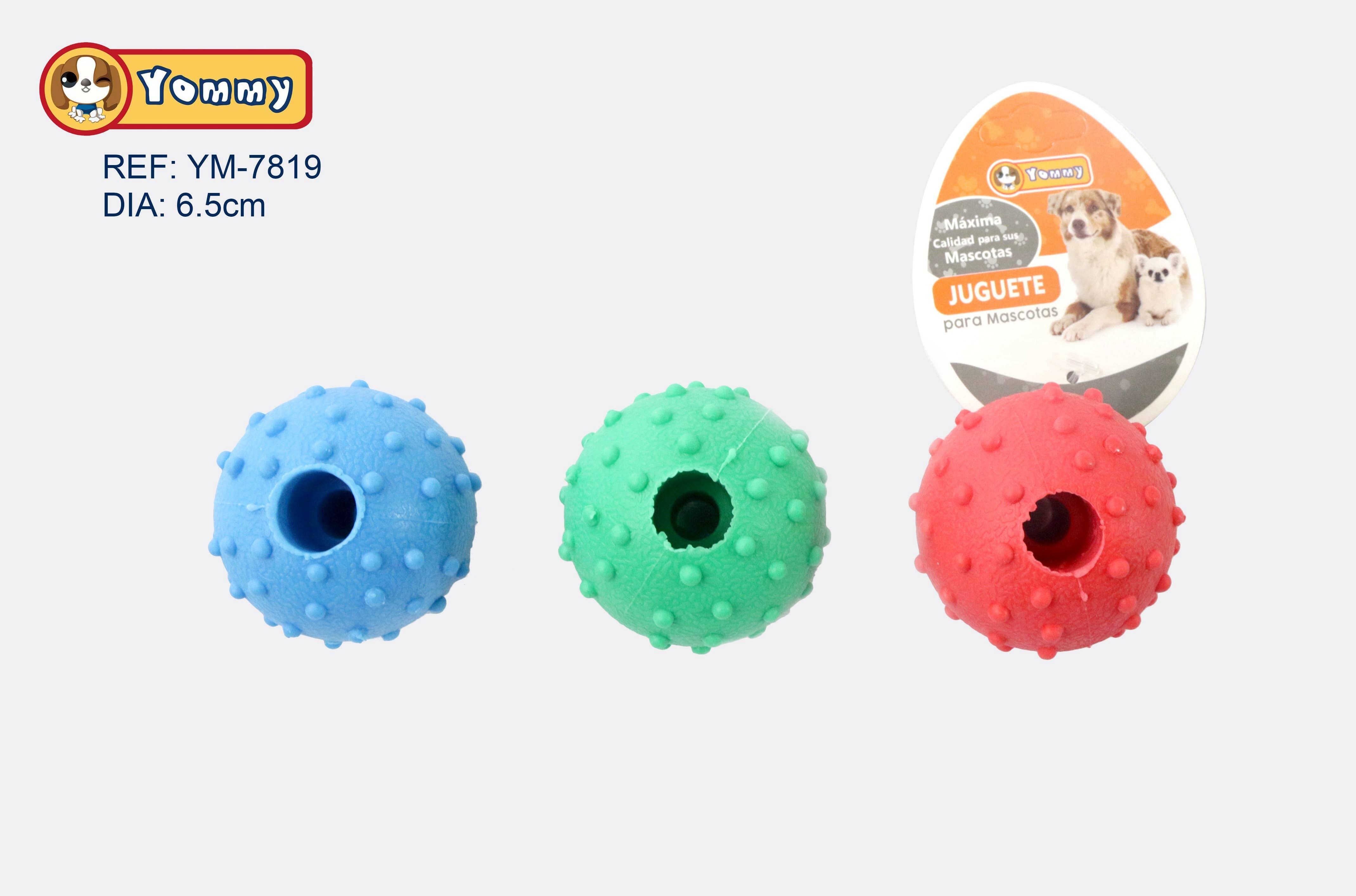 Pelota De Juguete Caucho Con Pinchos Con Agujero