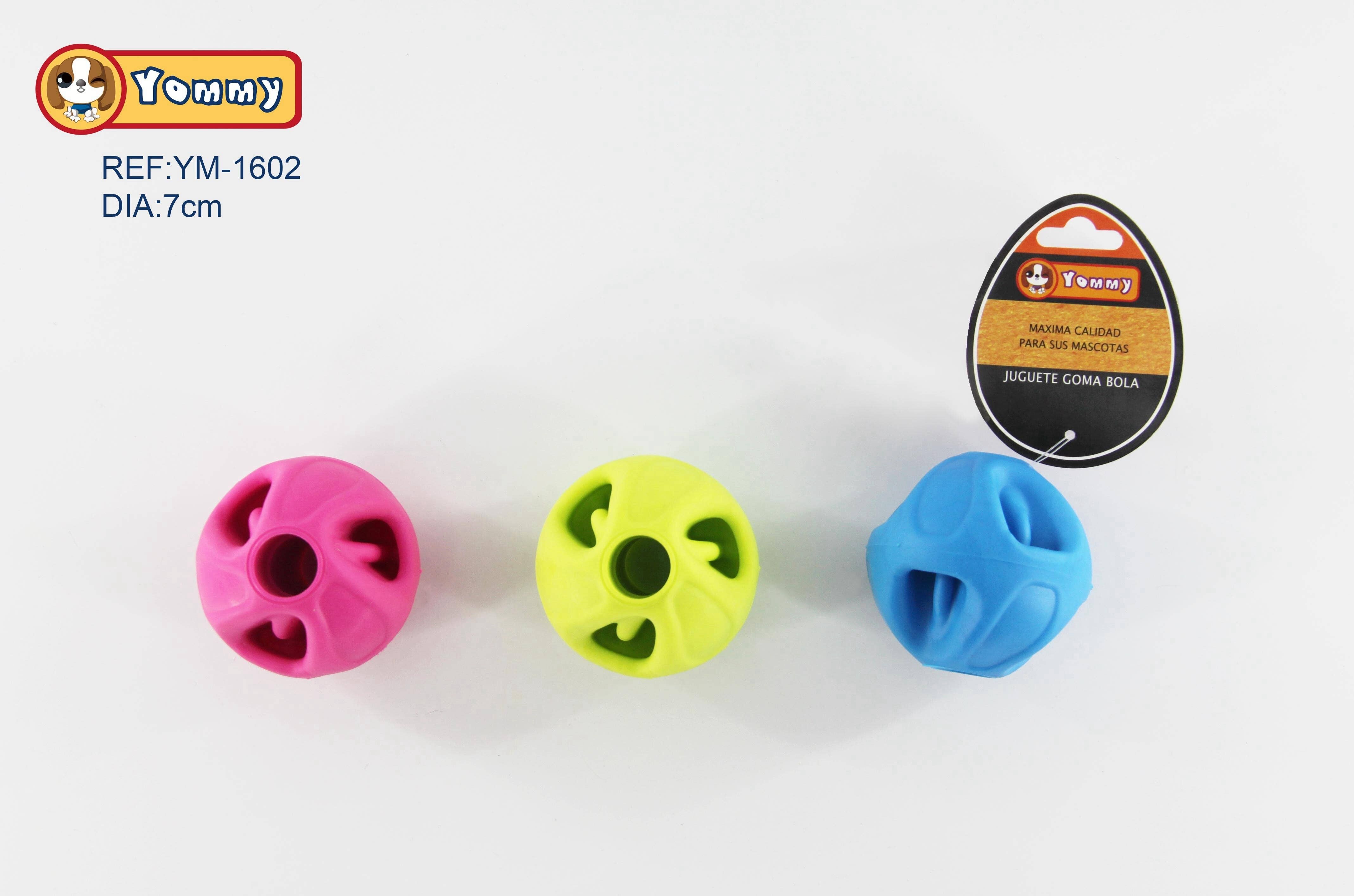 Pelota De Juguete Caucho Con Relieve Y Agujeros