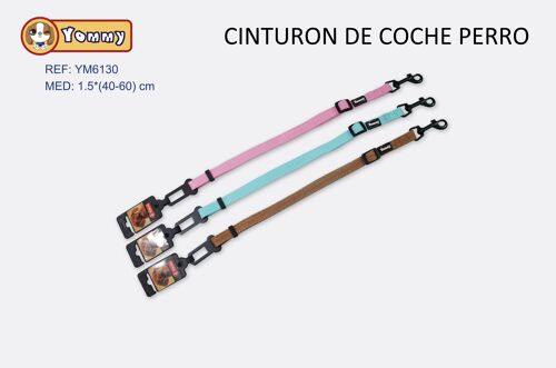 Cinturon De Coche Perro (3 Color)