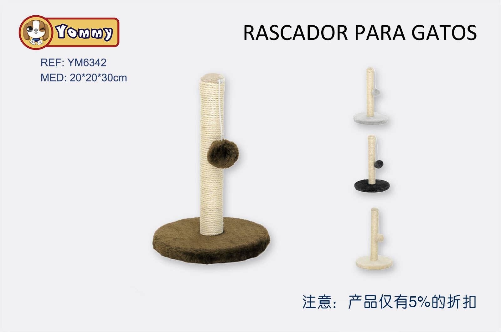Rascador Para Gato Con Bombom (3 Farben)