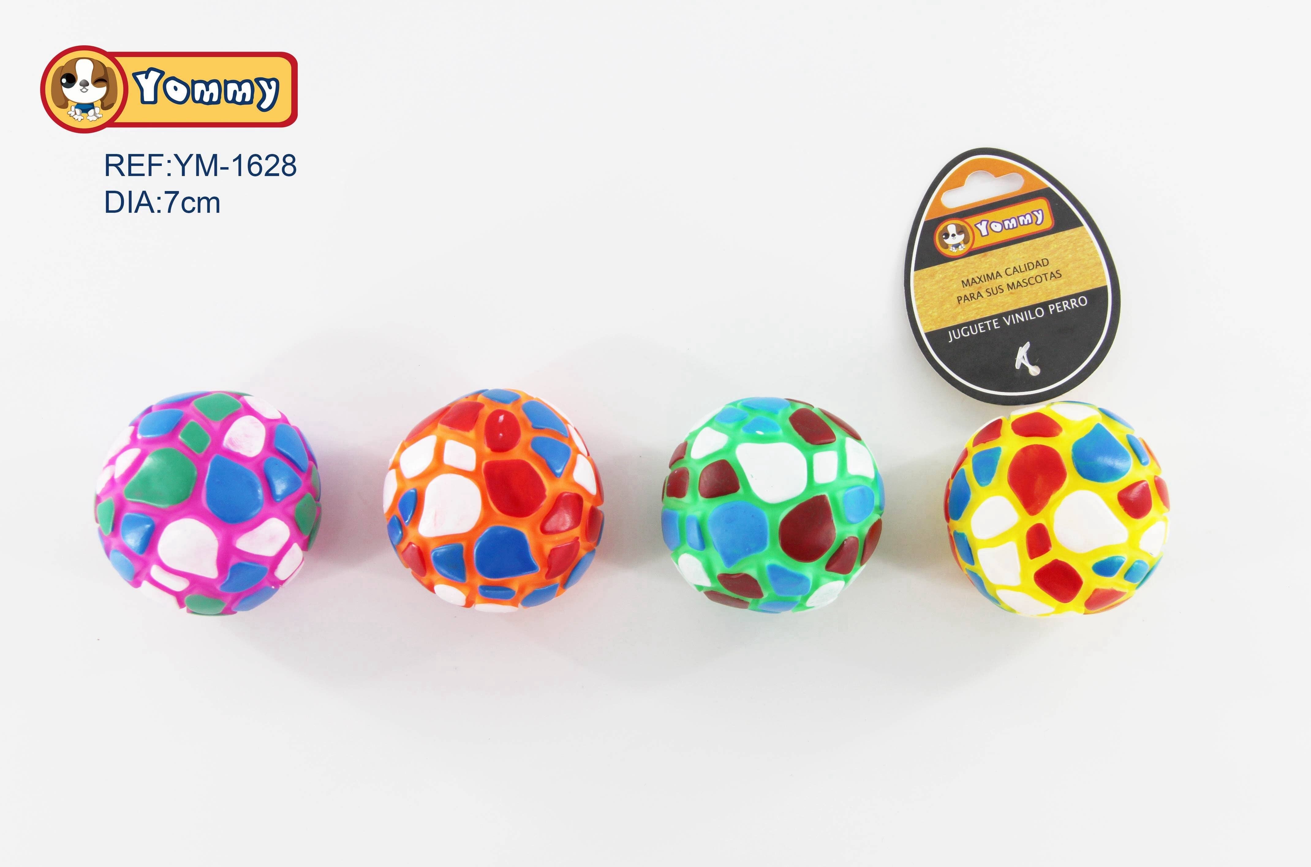 Juguete Vinilo Para Mascotas Pelotas Con Estampado Colorines