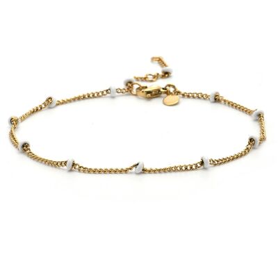 Small gold and turquoise anklet
