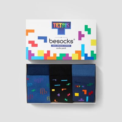 Tetris-Paket – Socken aus 100 % Bio-Baumwolle