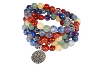 7 Chakra Beads Mala Bracelet, 108 Prayer Beads Necklace 1