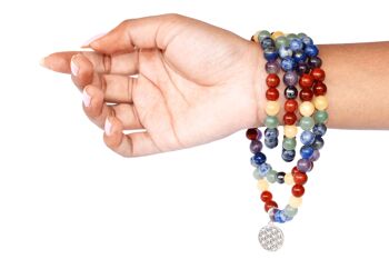 7 Chakra Beads Mala Bracelet, 108 Prayer Beads Necklace 3