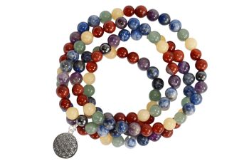 7 Chakra Beads Mala Bracelet, 108 Prayer Beads Necklace 6