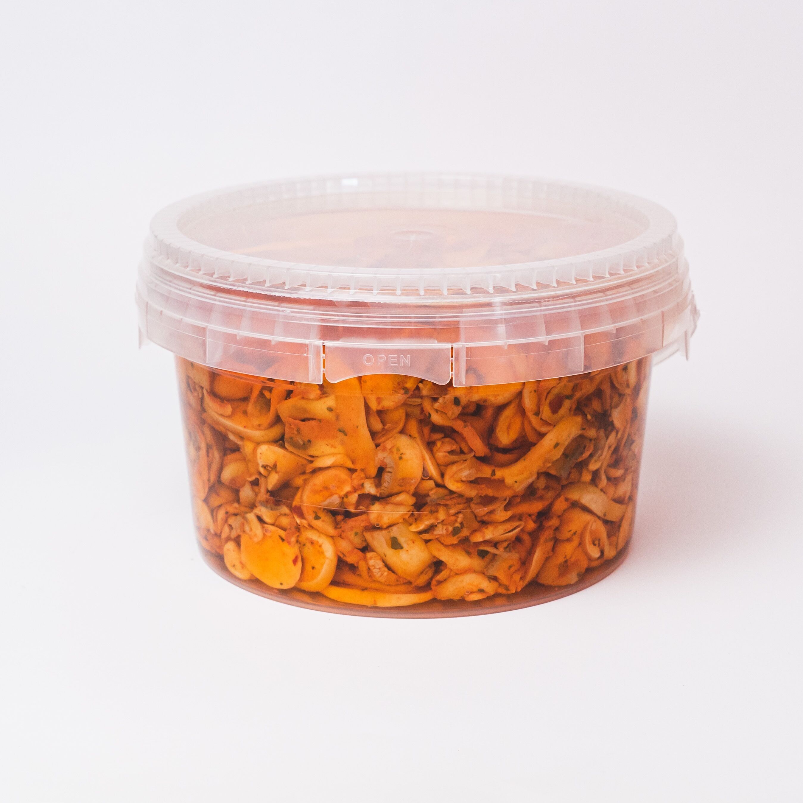 Funghi affettati piccanti sott'olio - Secchio Kg 3,5 - sfizioso antipasto