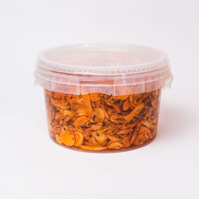 Spicy sliced mushrooms in oil - 3.5 kg bucket - delicious appetizer