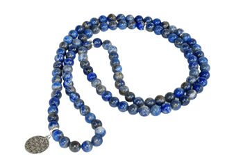 Lapis Lazuli Beads Mala Bracelet,108 Prayer Beads Necklace 7