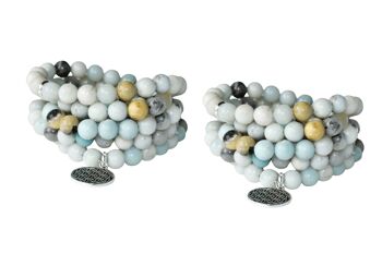 Multi Amazonite Beads Mala Bracelet,108 Prayer Beads 4