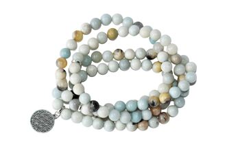 Multi Amazonite Beads Mala Bracelet,108 Prayer Beads 5