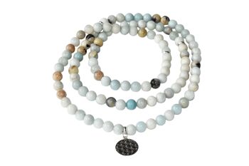 Multi Amazonite Beads Mala Bracelet,108 Prayer Beads 6