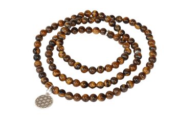 Tiger Eye Beads Mala Bracelet,108 Prayer Beads Necklace 6