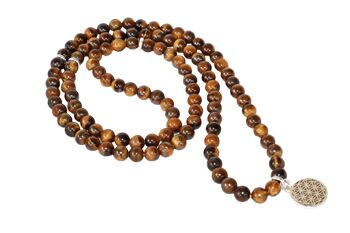 Tiger Eye Beads Mala Bracelet,108 Prayer Beads Necklace 7