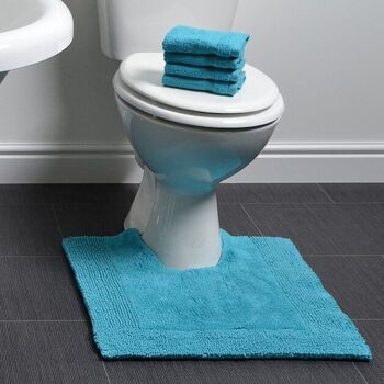 Tapis de toilette sur pied épais réversible Elegance, 100 % coton 1