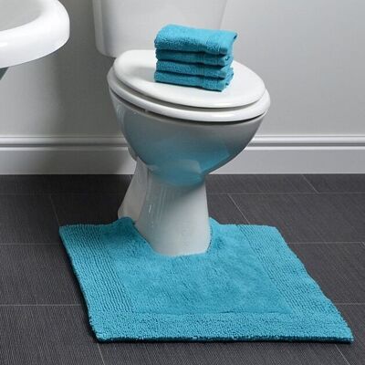 Tapis de toilette sur pied épais réversible Elegance, 100 % coton