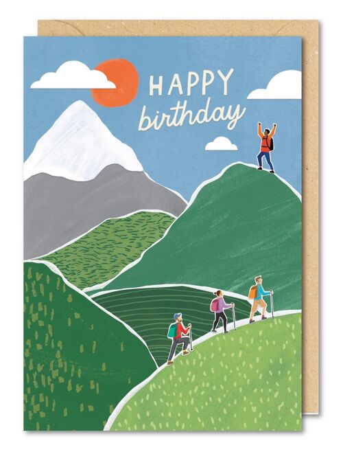 Hiking Trail Birthday Card