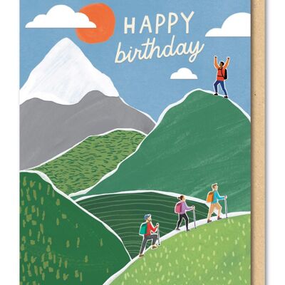 Hiking Trail Birthday Card