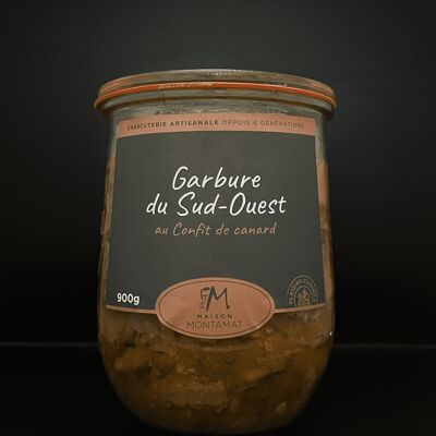 Garbure del sud-ovest con confit d'anatra