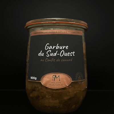 Garbure del sud-ovest con confit d'anatra