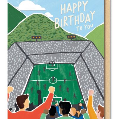 Carte d'anniversaire de match de football