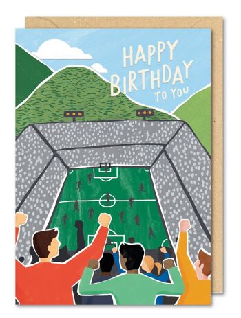 Carte d'anniversaire de match de football