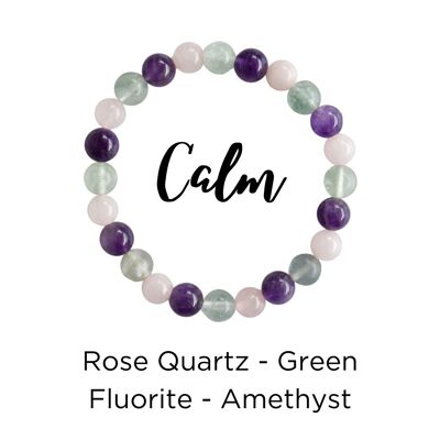 Assisting in Achieving CALM Crystal Bracelet (Tranquility)
