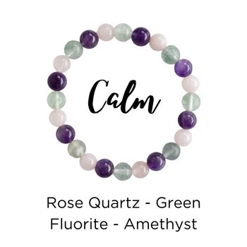 Assisting in Achieving CALM Crystal Bracelet (Tranquility) 1