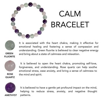 Assisting in Achieving CALM Crystal Bracelet (Tranquility) 2