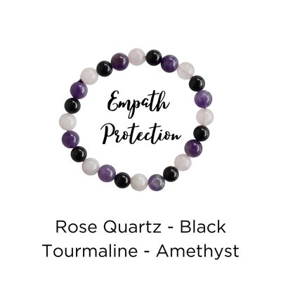 EMPATH PROTECTION Crystal Bracelet (Protection, Compassion)