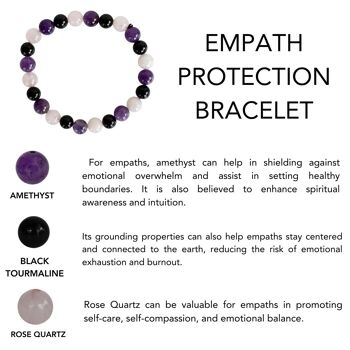 EMPATH PROTECTION Crystal Bracelet (Protection, Compassion) 2