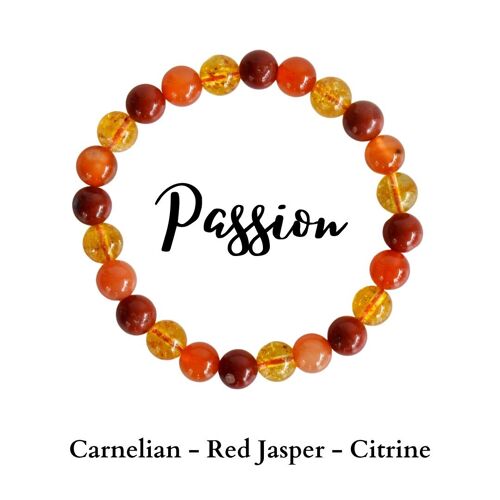 Enhances PASSION Crystal Bracelet (Creativity, Confidence)