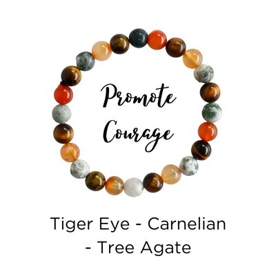 Pulsera Promover CORAJE (Protección, Liderazgo, Motivación)