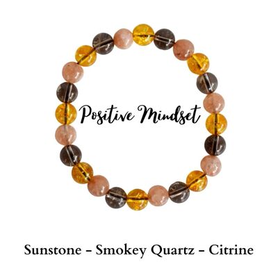 Developing POSITIVE MINDSET Crystal Bracelet, Cystal for JOY