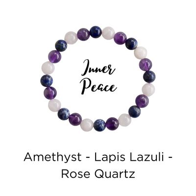 Promoting INNER PEACE Crystal Bracelet (Calmness, Compass)