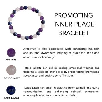 Promoting INNER PEACE Crystal Bracelet (Calmness, Compass) 2